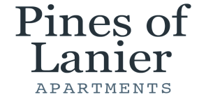 Elegant logo for Pines of Lanier Apartments, showcasing a modern and sophisticated design.