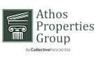 Elegant logo of Athos Properties Group with a classic architectural design by Collective Residential.