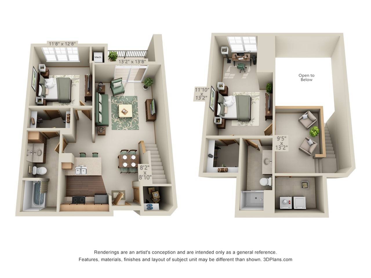 Fern 2 Bed Apartment Stone Creek Gardens