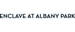 Sleek and modern logo for Enclave at Albany Park, featuring bold lettering.