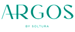 Elegant logo featuring the word 'ARGOS' in sleek, modern typography with a stylish teal color.