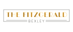 Elegant logo for The Fitzgerald Bexley featuring bold golden lettering on a sophisticated black background.