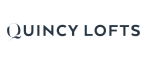 Quincy Lofts stylish logo in a sleek, modern font symbolizing urban living and sophistication.