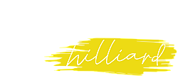 The Pointe Hilliard logo featuring modern typography with a dynamic yellow brushstroke design.