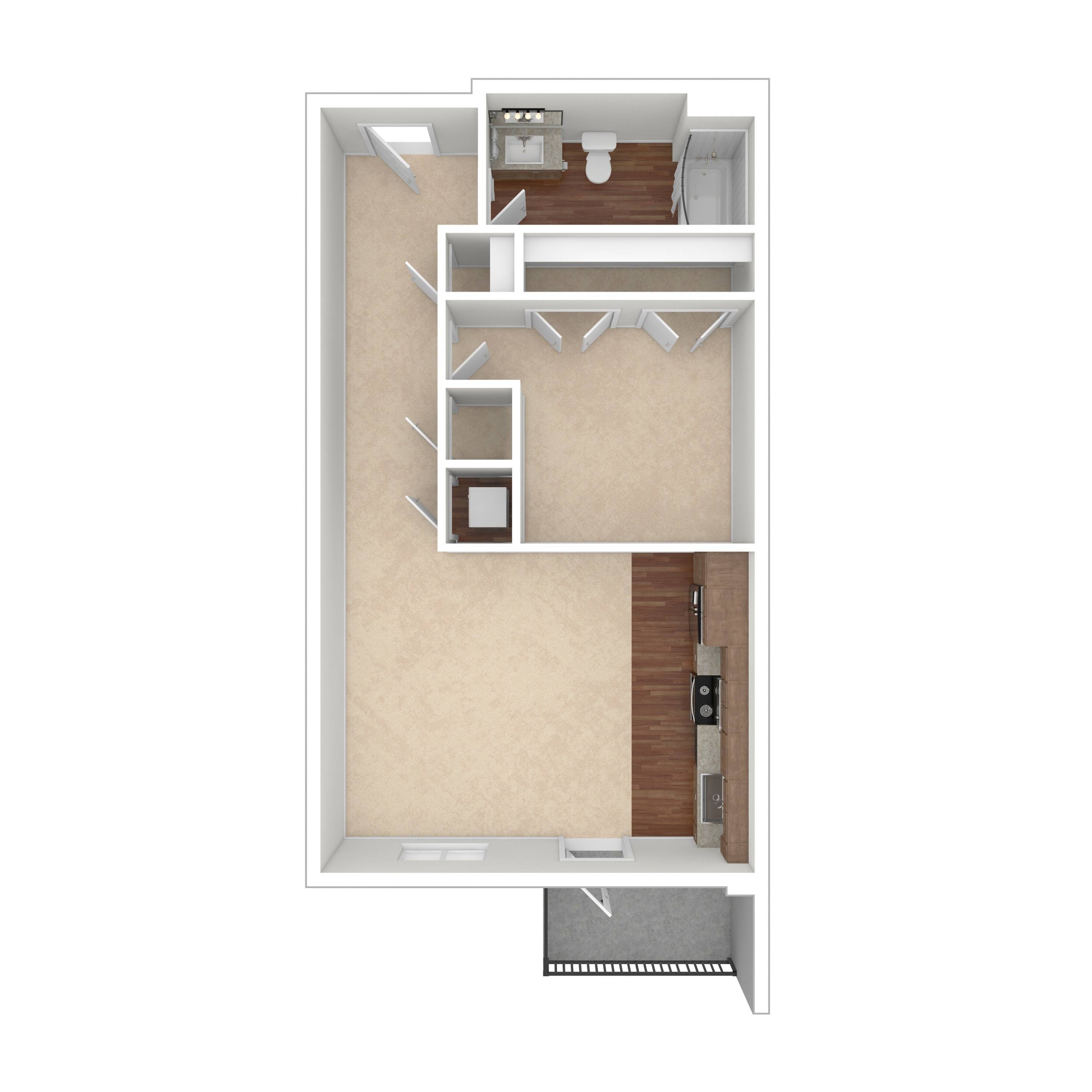 The Edgefield 1 Bed Apartment Crossroads at the Gulch Apartments