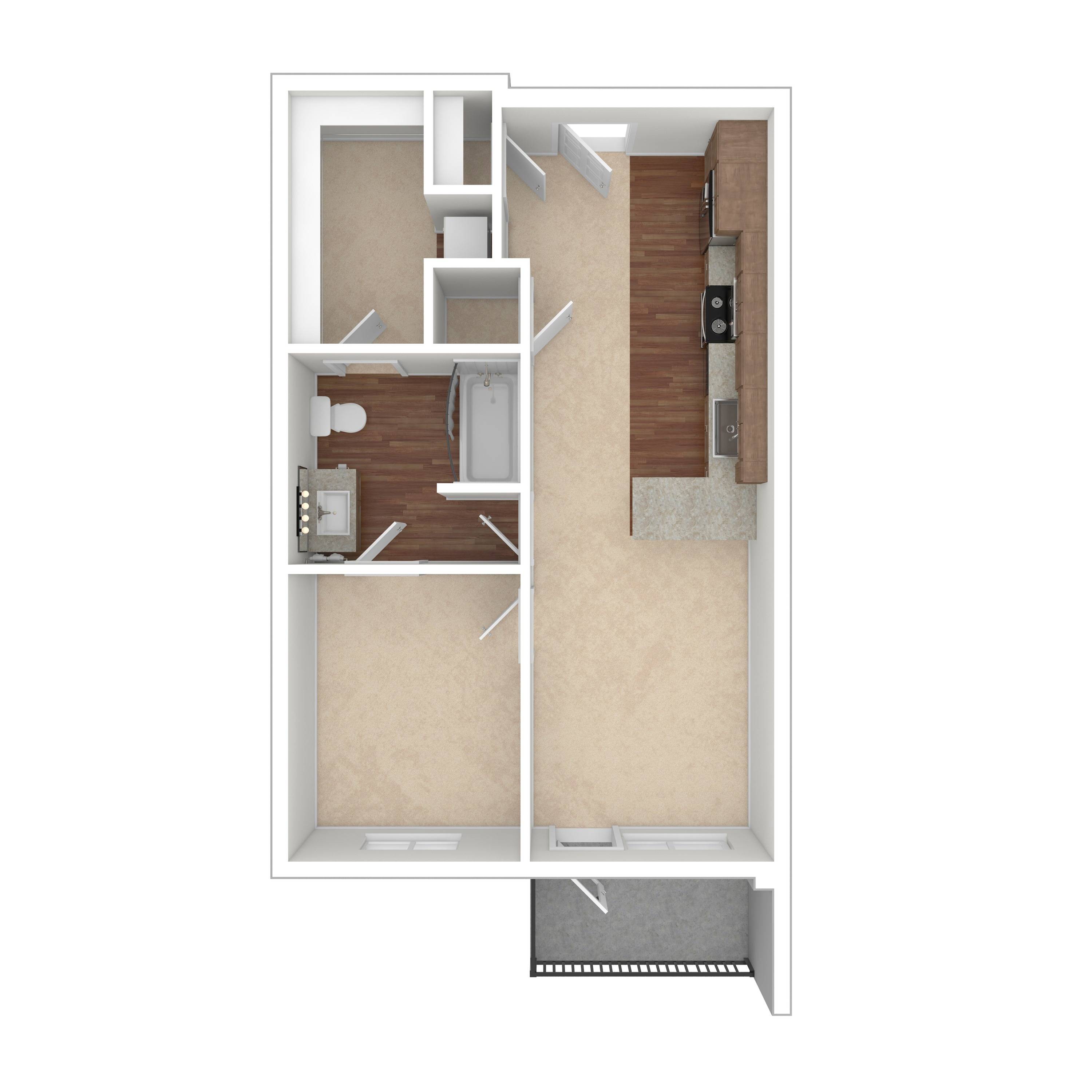 The Lockland 1 Bed Apartment Crossroads at the Gulch Apartments