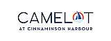 Elegant logo for Camelot at Cinnaminson Harbour featuring a nautical theme with a sailboat design.