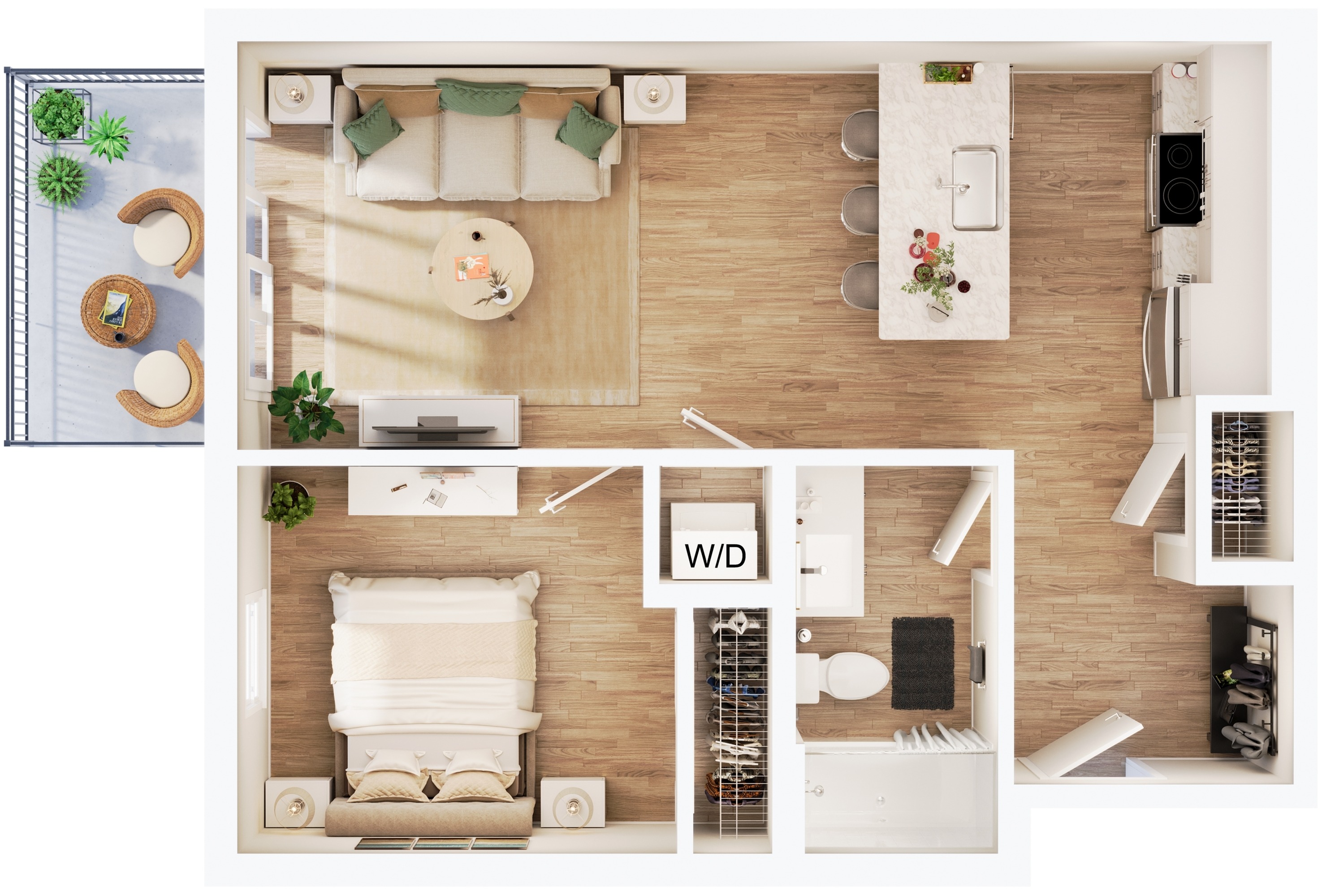 Colibri 1 Bed Apartment Juliette Apartments