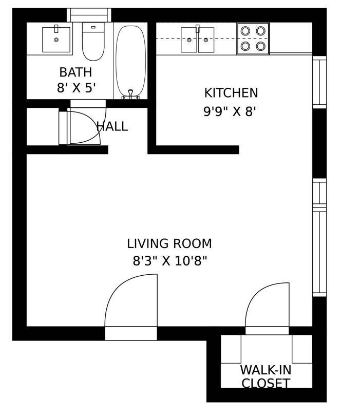AL Studio floorplan image