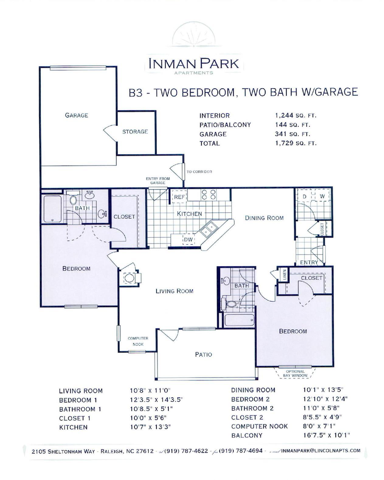 2 bed/2 bath 2 Bed Apartment Inman Park Apartments
