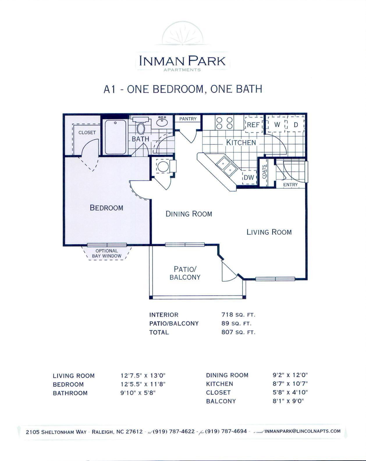 1 bed/1 bath 1 Bed Apartment Inman Park Apartments