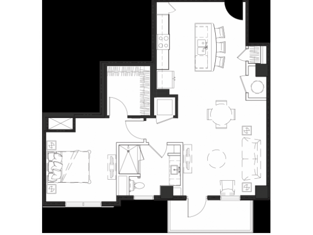 One Bedroom One Bath