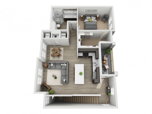 One Bedroom One Bath