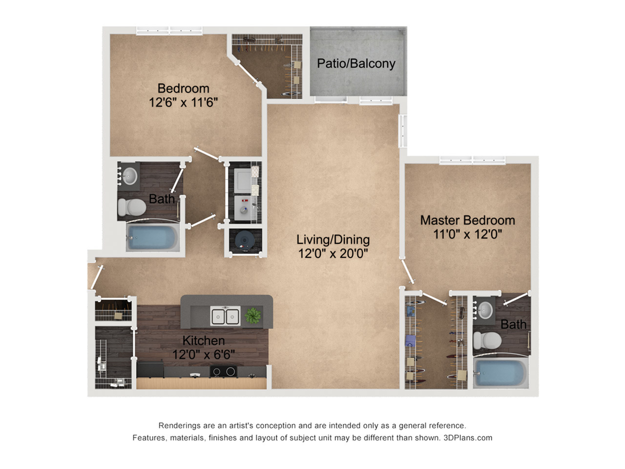 Monte Carlo Luxury 2 Bed Apartment The Monaco at Waterford Lakes