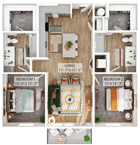 Floor plan layout diagram for B1