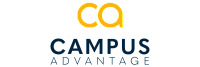 Modern and vibrant Campus Advantage logo featuring bold lettering and a sleek design.