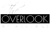 Elegant logo reading 'The Overlook at Ashland' with stylish typography on a sleek black background.