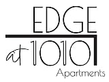 Modern logo design for Edge at 1010 Apartments, featuring sleek typography and minimalist style.