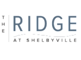Elegant logo for The Ridge at Shelbyville, featuring sleek typography and a modern design.