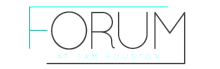 Modern logo design for Forum at Sam Houston with sleek typography and turquoise accents.