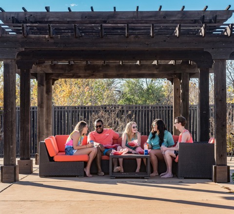 Poolside cabana