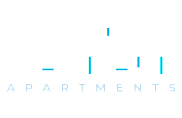 Minimalistic logo design for The Standard Apartments, emphasizing modern typography.