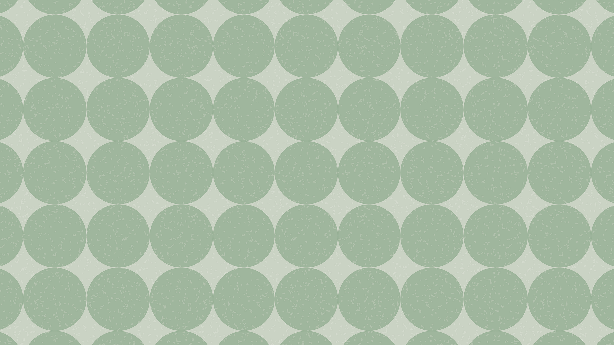 Elegant wallpaper design with a captivating vintage pattern of overlapping green circles creating a soothing and stylish ambiance.