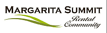 Elegant Margarita Summit Rental Community logo featuring stylish green curves.
