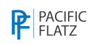 Modern Pacific Flatz logo with sleek blue and grey design elements.