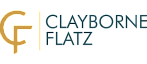 Elegant Clayborne Flatz logo with bold typography and a sleek design.