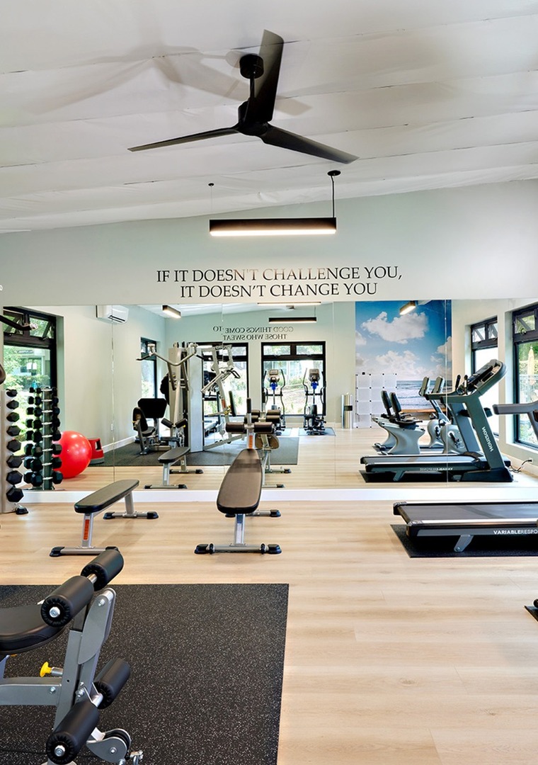 Newly renovated fitness center