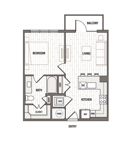 Floor plan layout diagram for A1