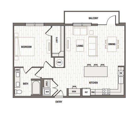 Floor plan layout diagram for A5.1