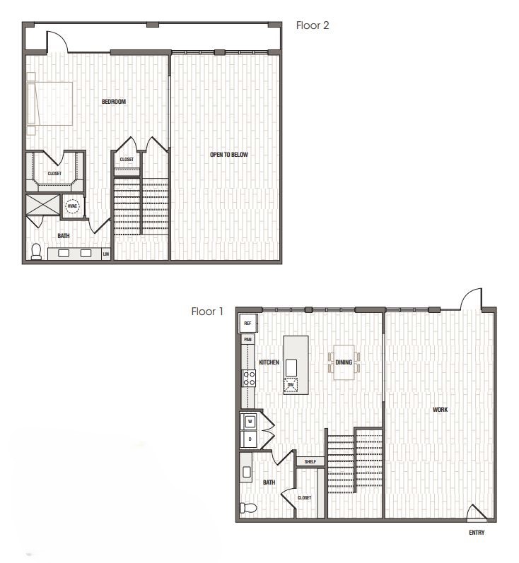 Floor plan layout diagram for LW1