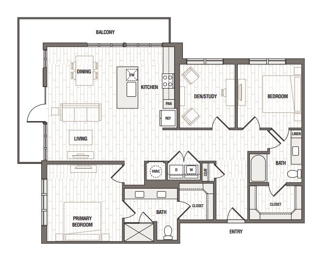 Floor plan layout diagram for B3