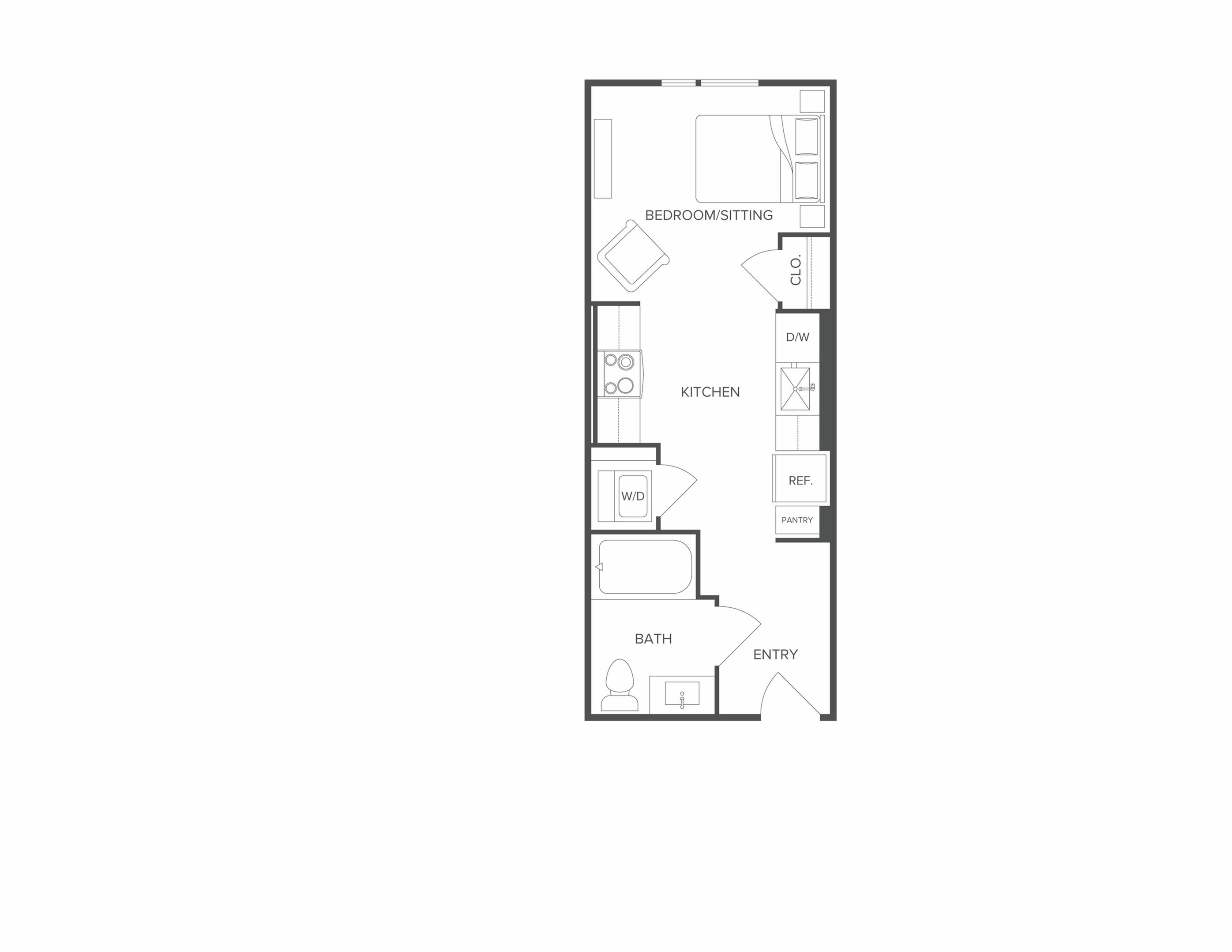 Floor plan layout diagram for S1