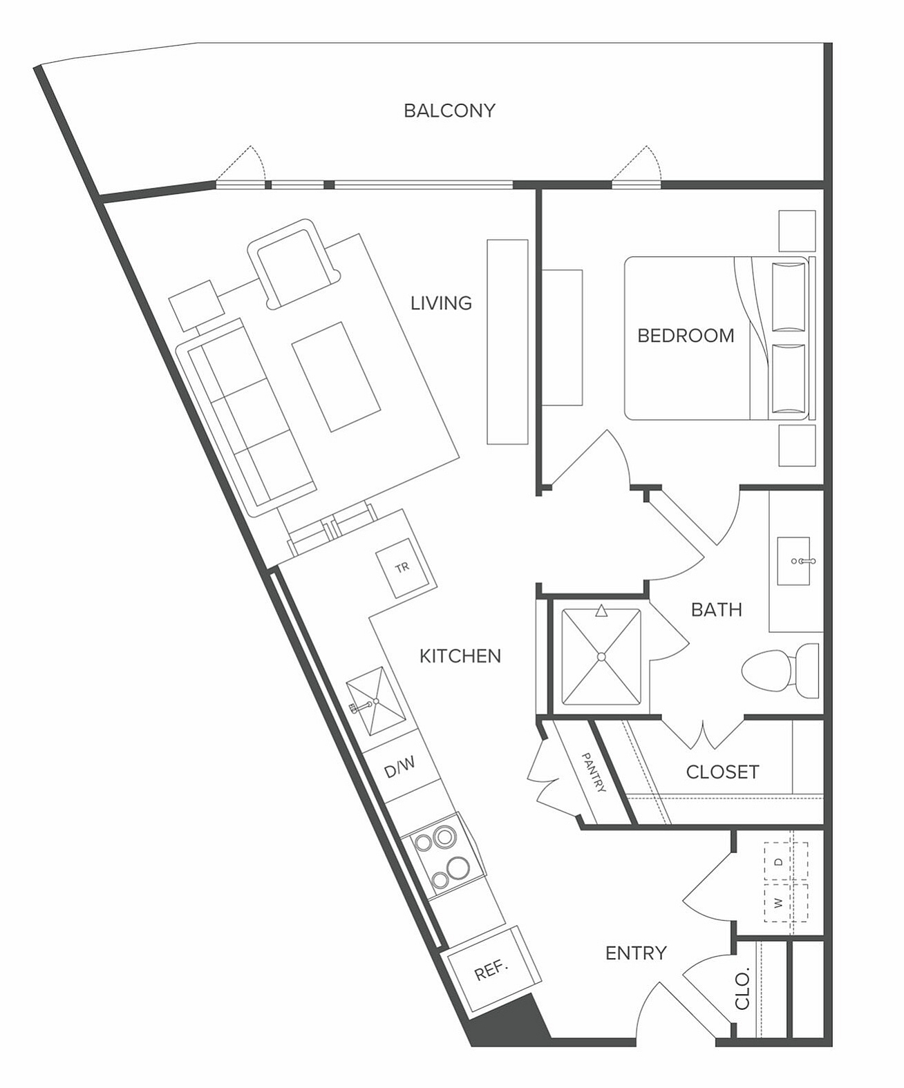 Floor plan layout diagram for A1