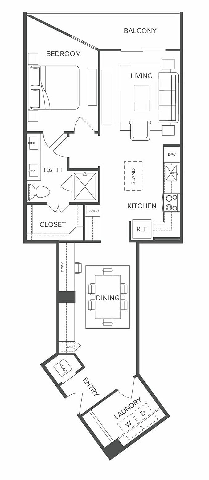 Floor plan layout diagram for A10