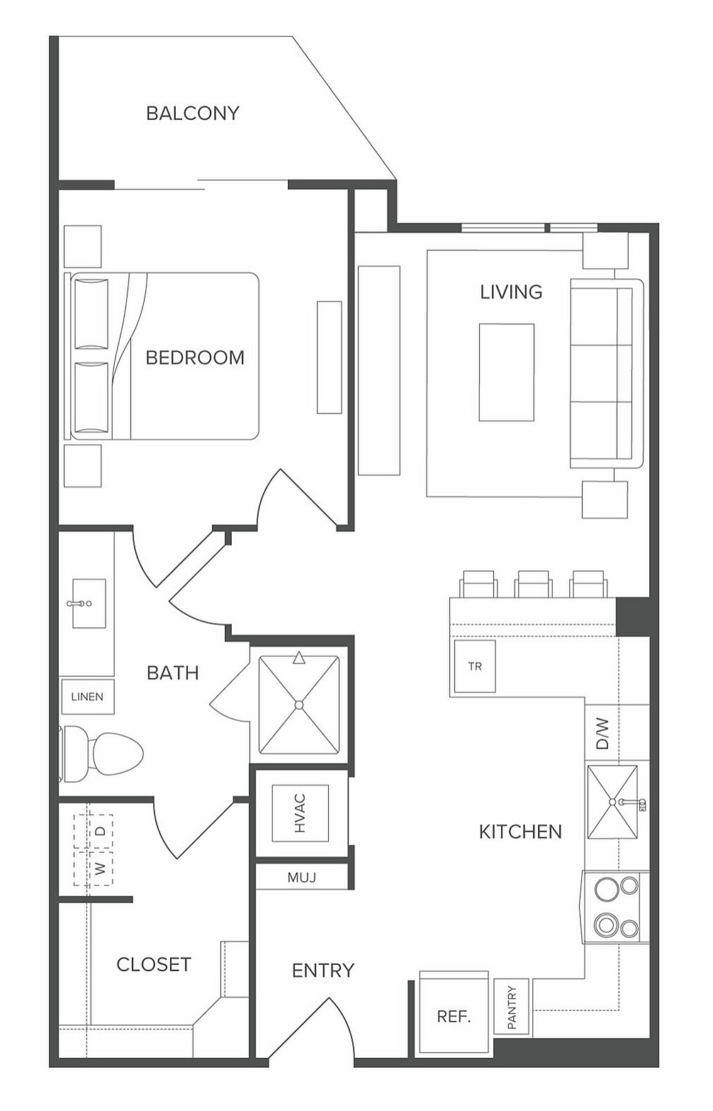 Floor plan layout diagram for A3
