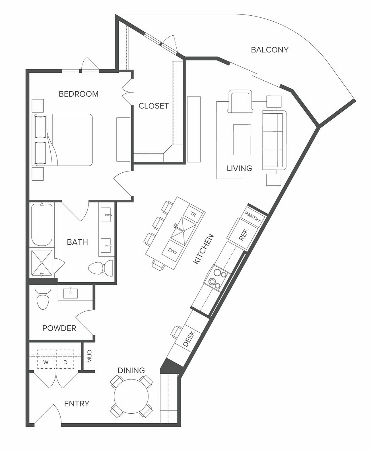Floor plan layout diagram for A6