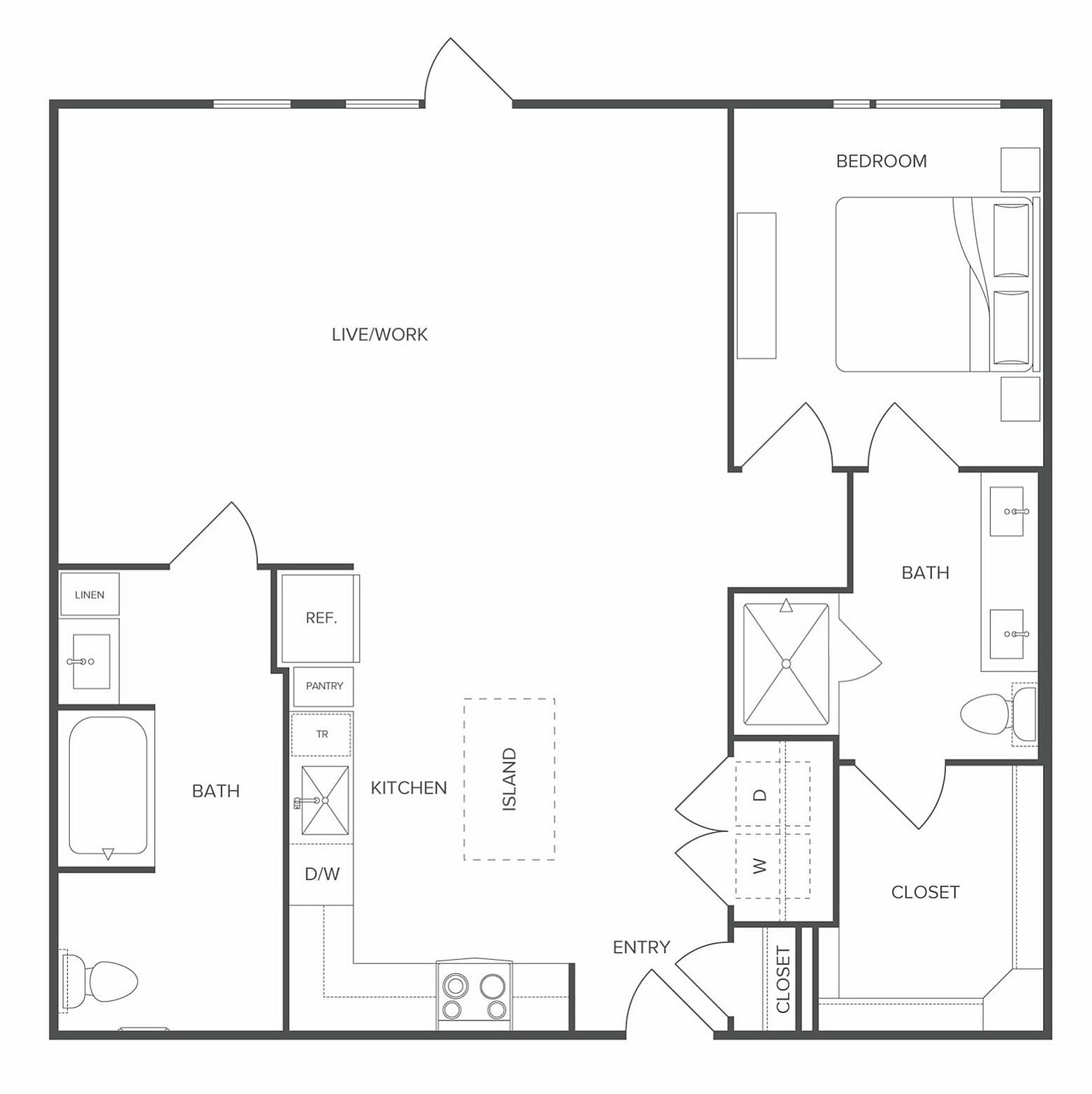 Floor plan layout diagram for LW2