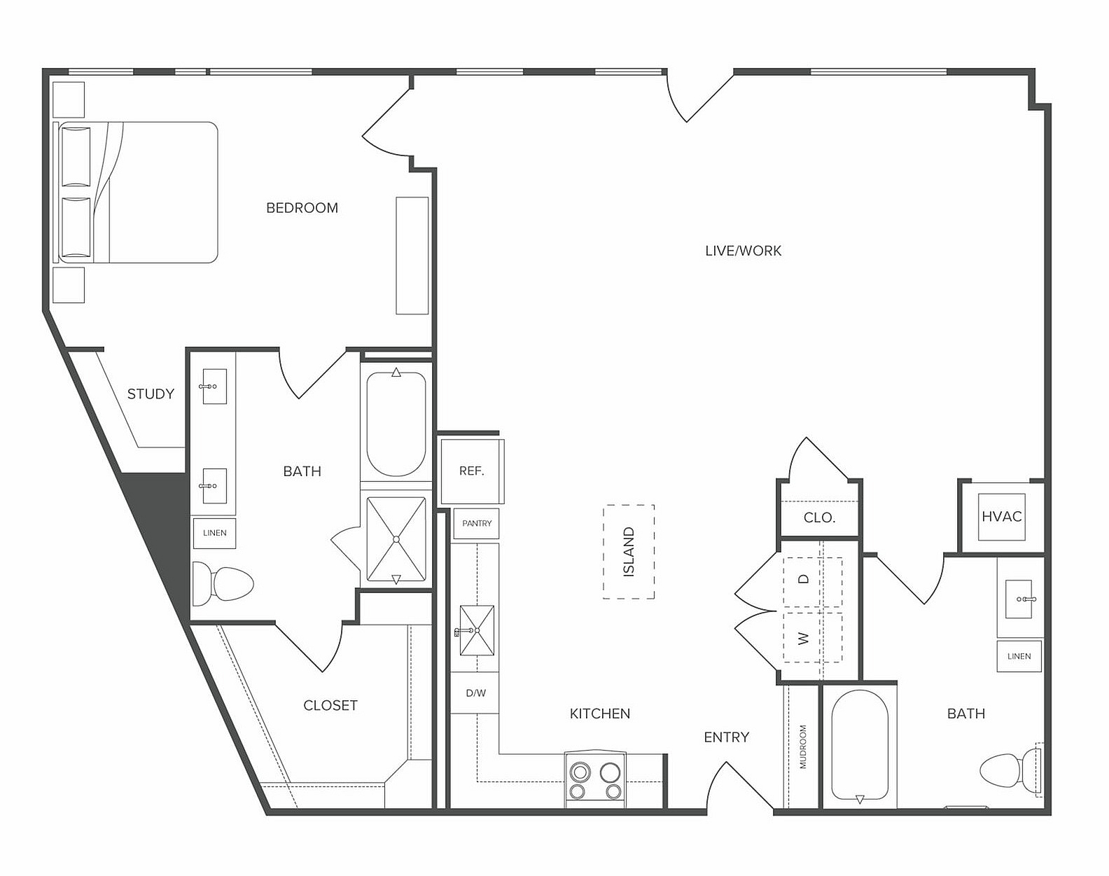 Floor plan layout diagram for LW5