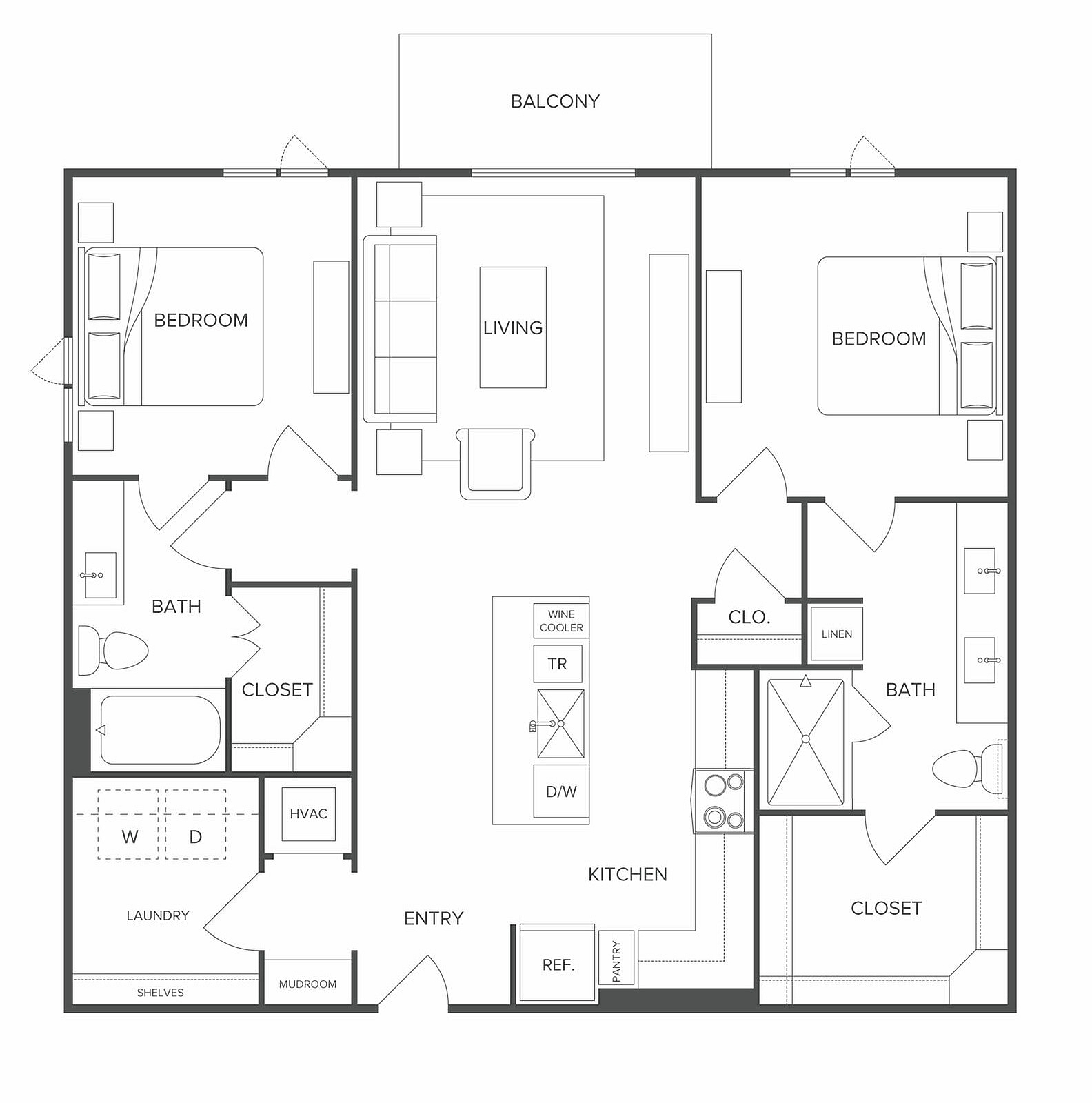 Floor plan layout diagram for B3