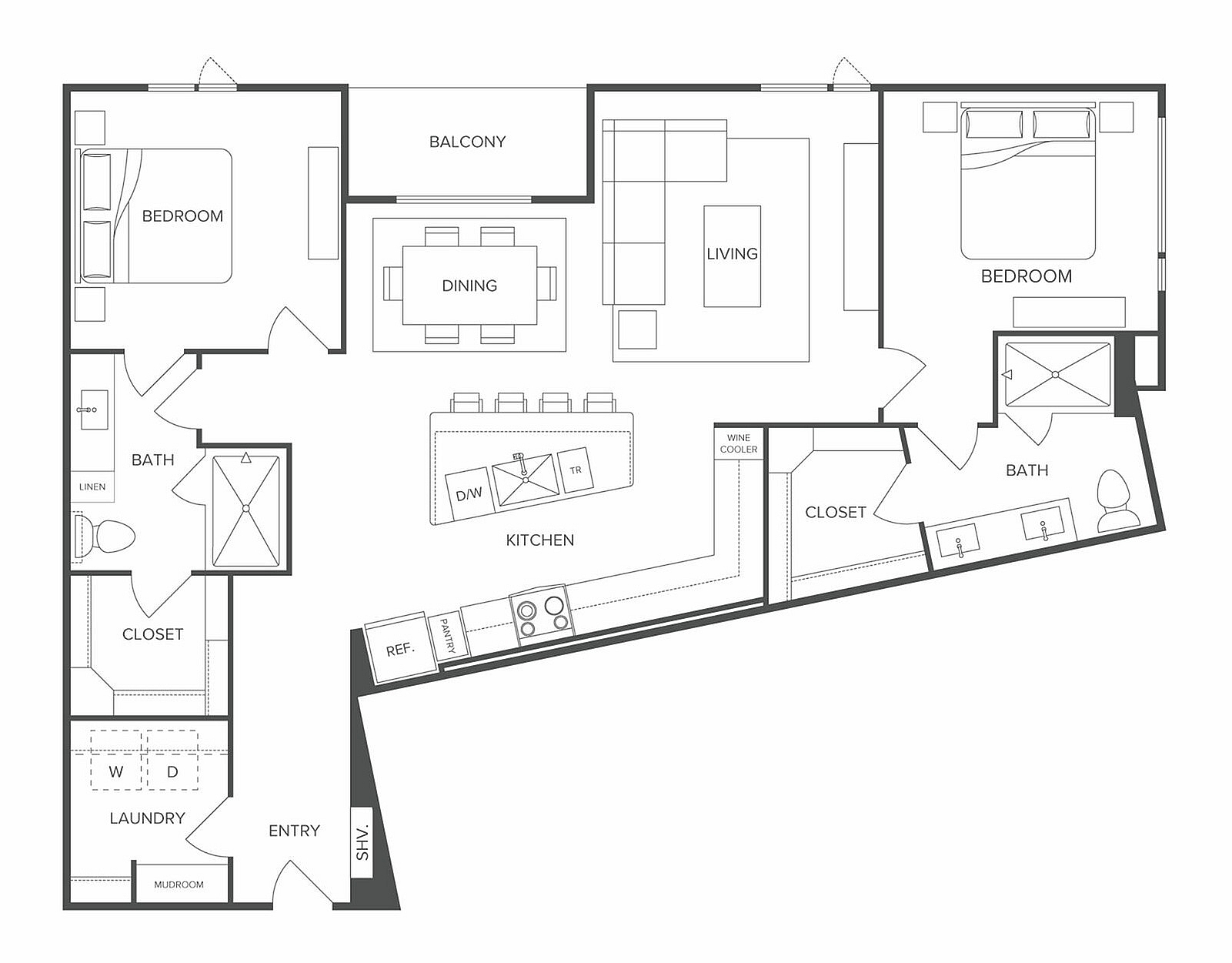 Floor plan layout diagram for B4a