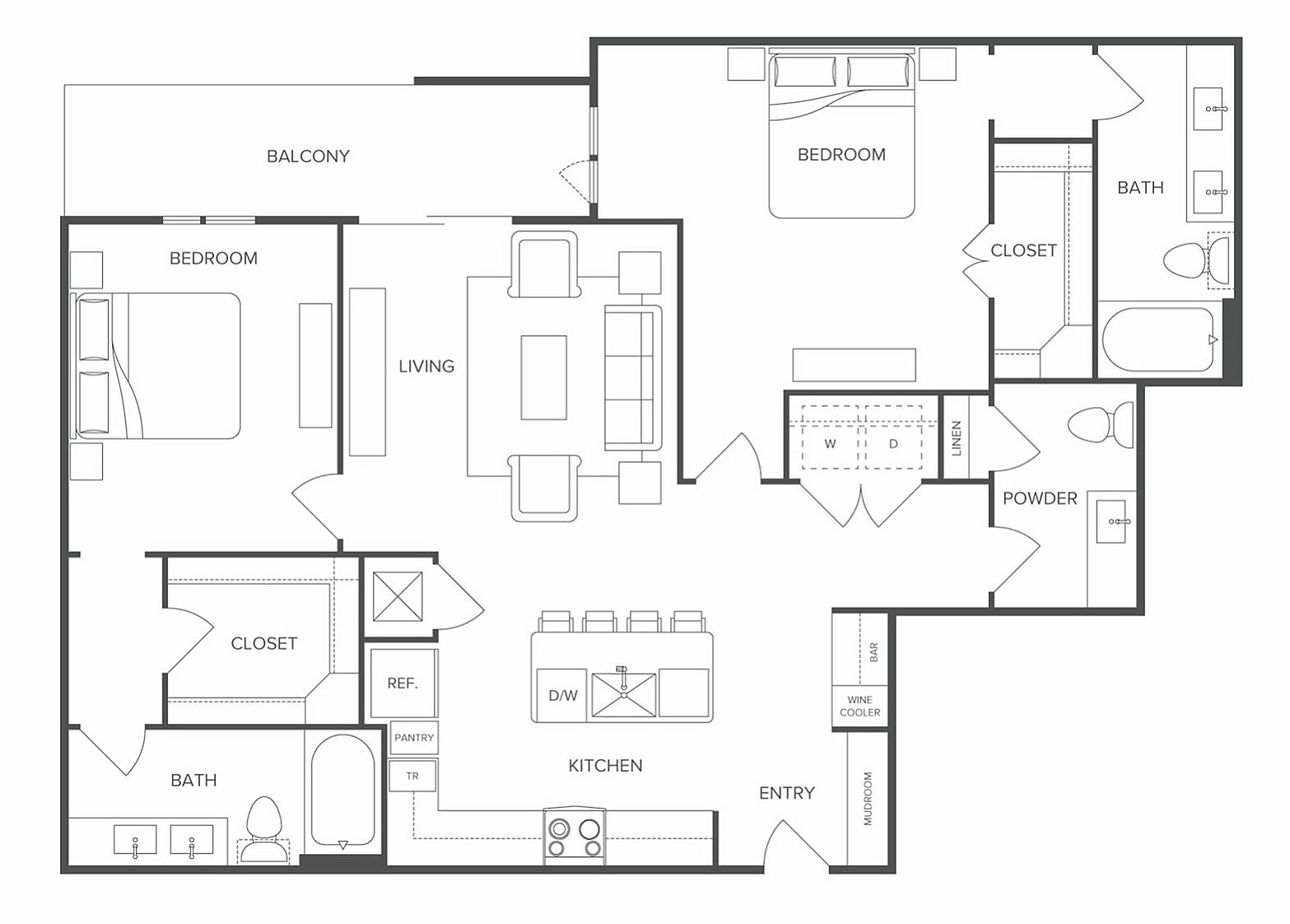 Floor plan layout diagram for B5