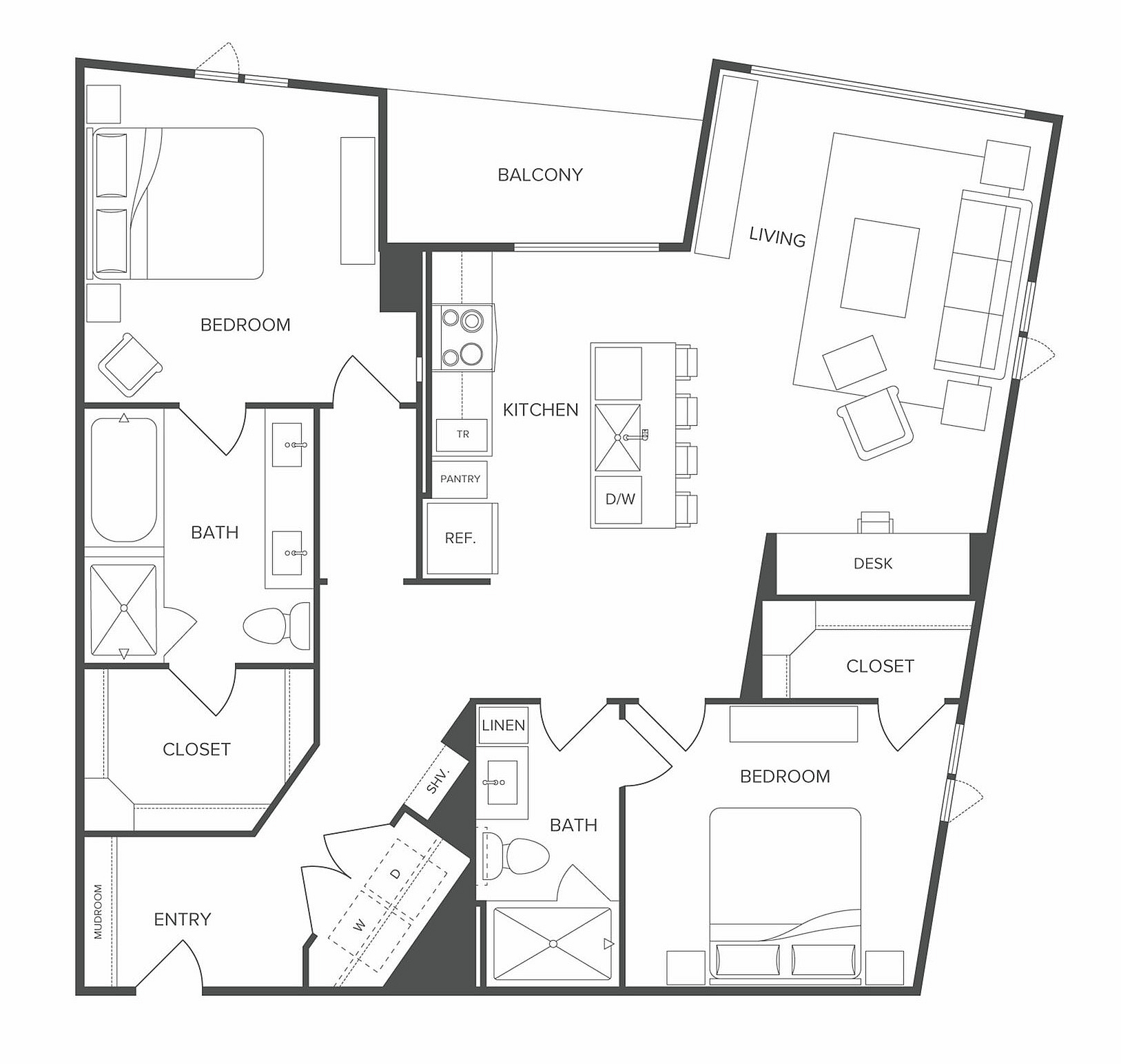 Floor plan layout diagram for B6a