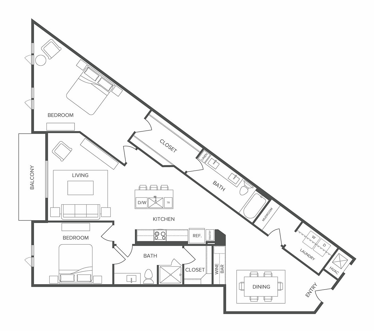 Floor plan layout diagram for B7