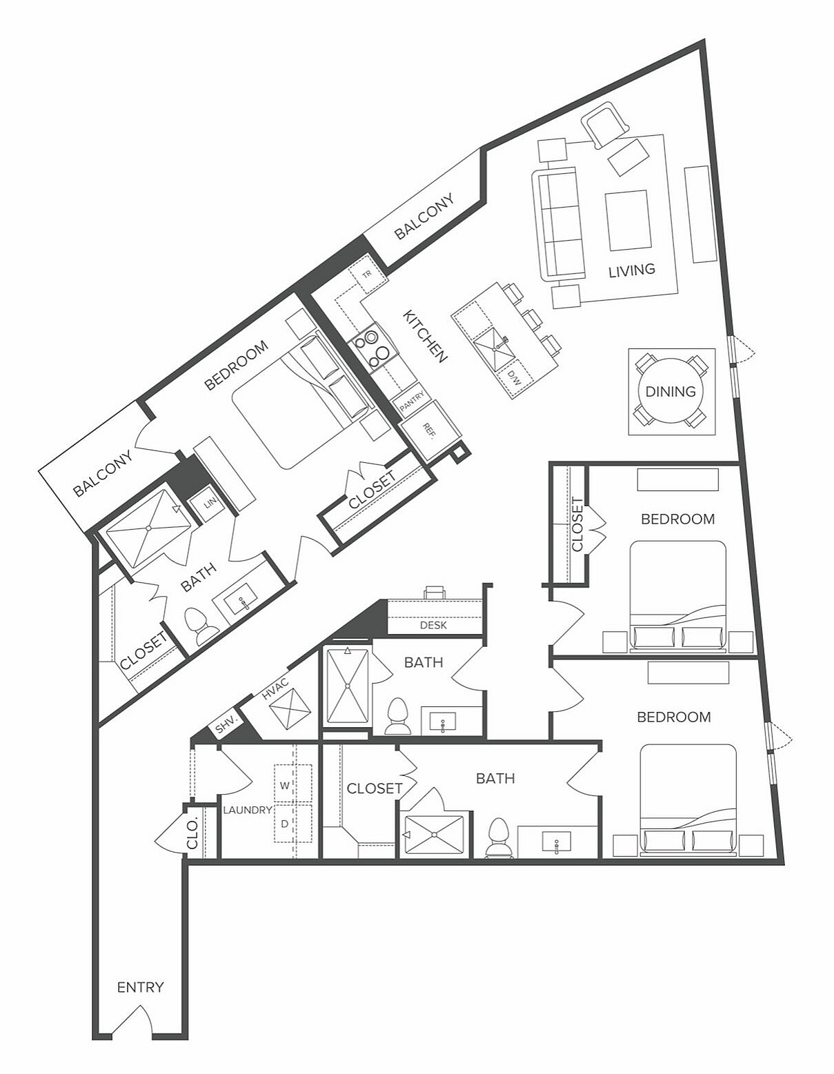 Floor plan layout diagram for C2
