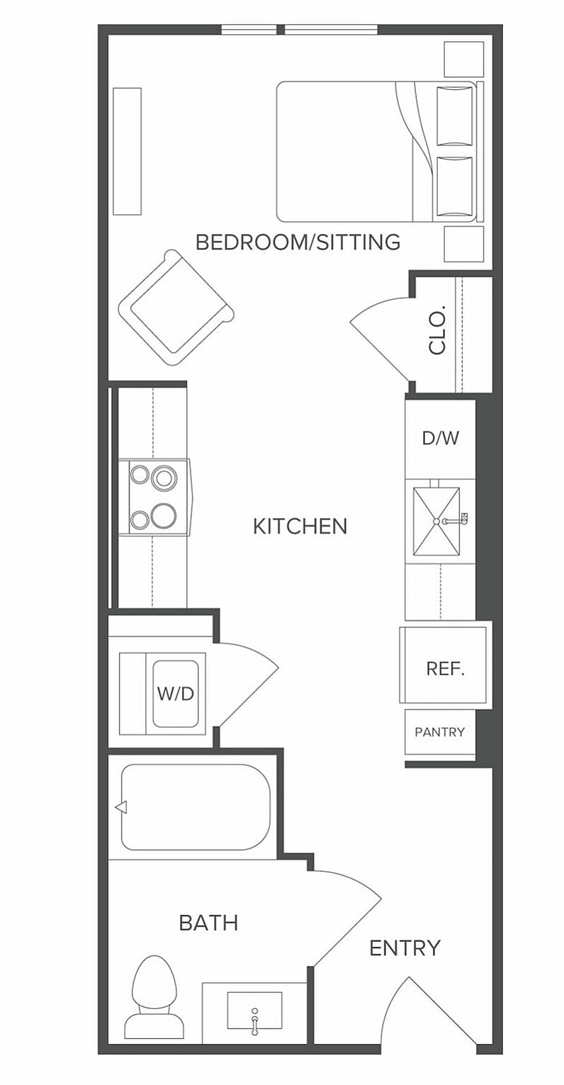 Floor plan layout diagram for S1.P8