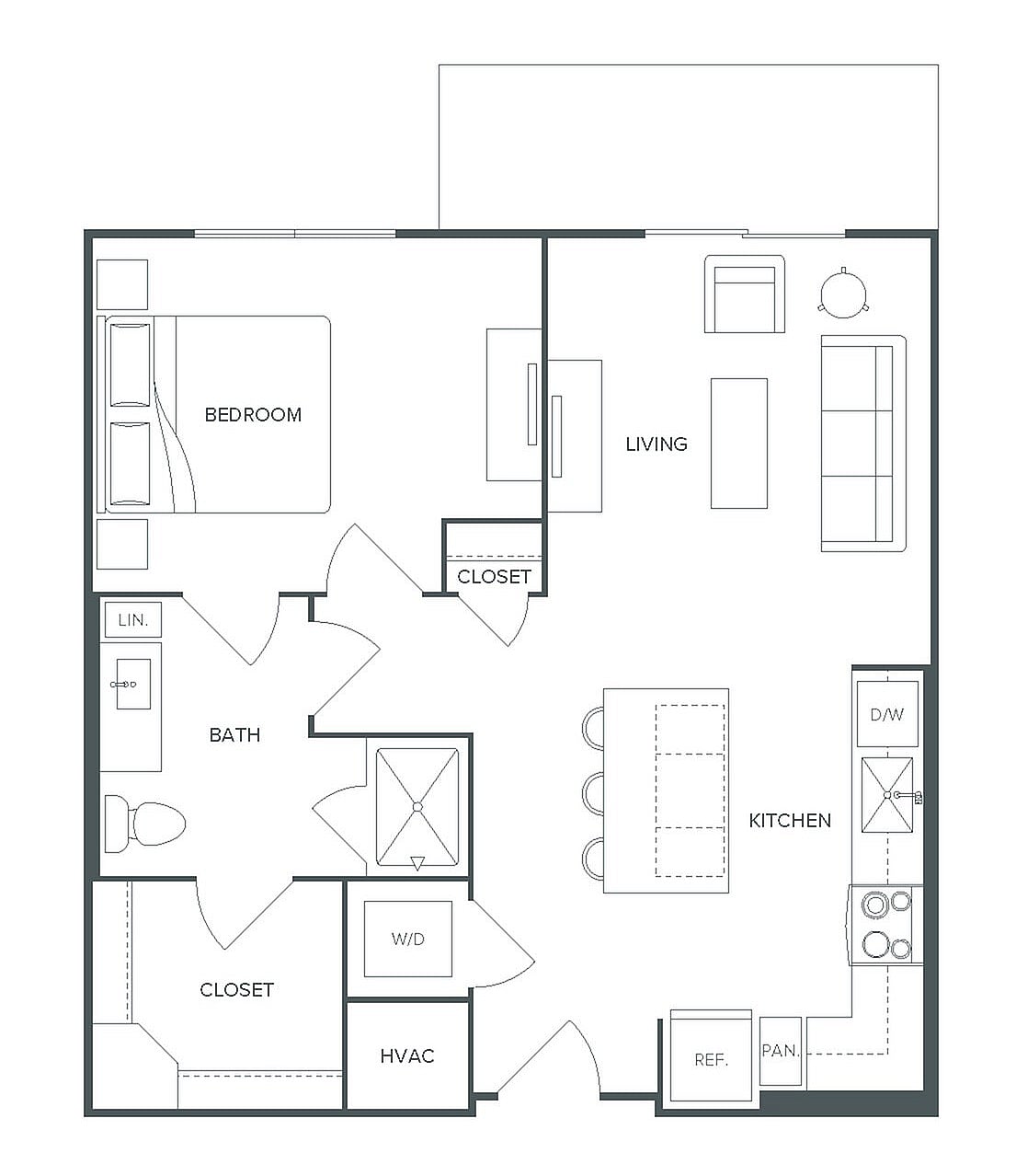Floor plan layout diagram for A4